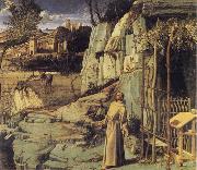St Francis in the Wilderness BELLINI, Giovanni